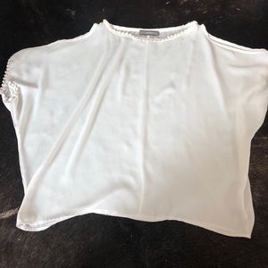 Chiffon cold shoulder blouse